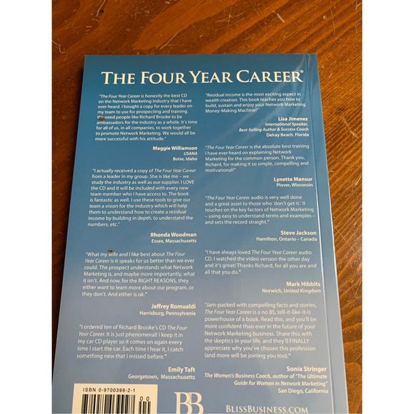 The Four Year Career Book - Picture 2 of 3